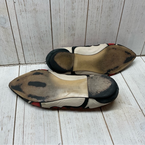 Zara Western Colorful Embroidered Flats Pointed Toe Size 38 (US Size 7.5) - Picture 6 of 7